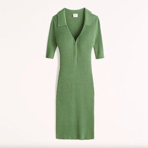 Abercrombie and Fitch | Women's Half-Zip Polo Mini Sweater Dress | Size Petite M